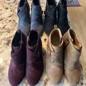 Franco Sarlo wedge boots  SET OF FOUR